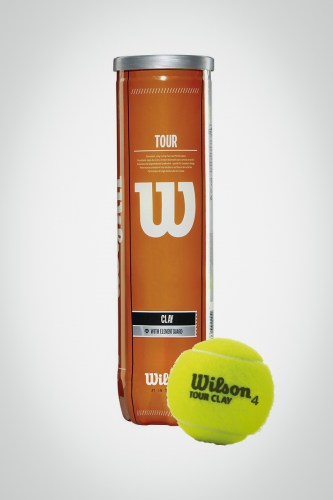 Мячи для большого тенниса Wilson Tour Clay (4 мяча) 