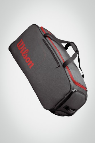 Теннисная сумка Wilson Traveler Coach Duffle (серая / красная)