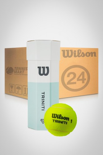 Коробка мячей для большого тенниса Wilson Triniti (24 банки)