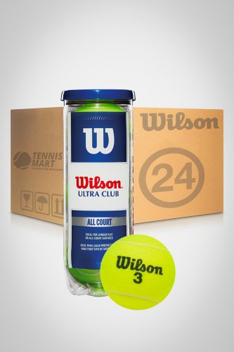 Коробка мячей для большого тенниса Wilson Ultra Club (24 банки)