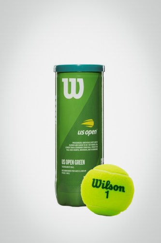 Детские мячи для большого тенниса Wilson US Open Green Tournament Transition (3 мяча)