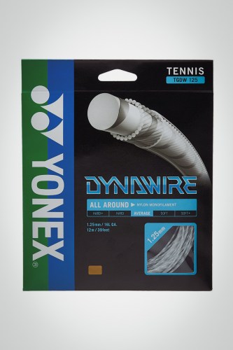 Струны для теннисной ракетки Yonex Dynawire 125 / 16l - 12 метров (белые)