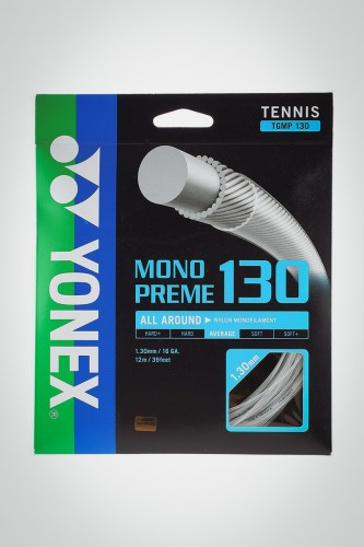 Струны для теннисной ракетки Yonex Monopreme 130 / 16 - 12 метров (белые)