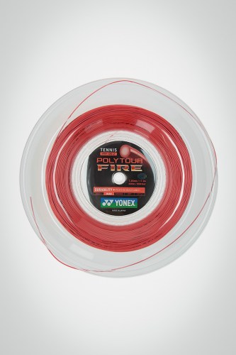 Струны для теннисной ракетки Yonex Poly Tour Fire 120 / 17 - 200 метров (красные)