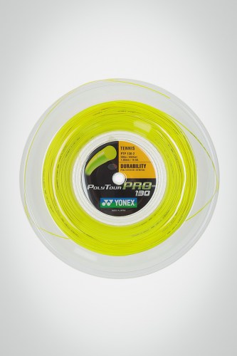 Струны для теннисной ракетки Yonex Poly Tour Pro 130 / 16 - 200 метров (желтые)
