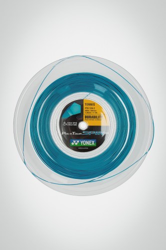 Струны для теннисной ракетки Yonex Poly Tour Spin 120 / 17l - 200 метров (голубые)