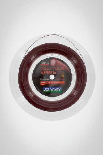 Струны для теннисной ракетки Yonex Poly Tour Spin G 125 / 16l - 200 метров (красные)
