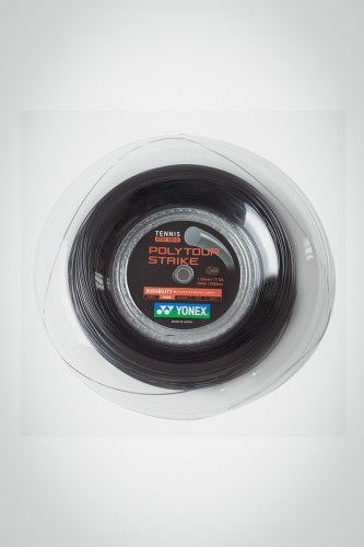 Струны для теннисной ракетки Yonex Poly Tour Strike 120 / 17 - 200 метров (черные)
