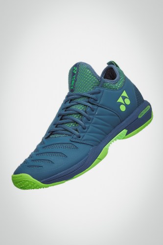 Мужские теннисные кроссовки Yonex Power Cushion Fusion Rev 3 Clay (темно-синие / желтые)