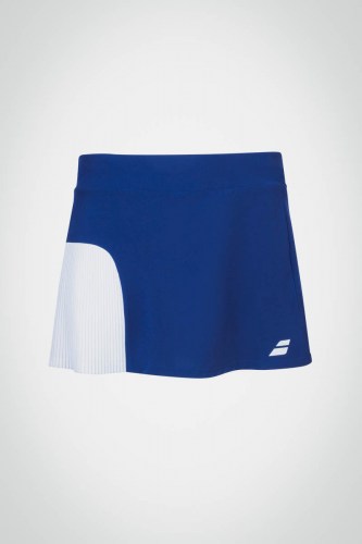 Детская юбка для тенниса для девочки Babolat Compete (синяя / белая)