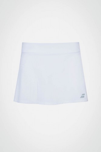 Детская юбка для тенниса для девочки Babolat Compete (белая)